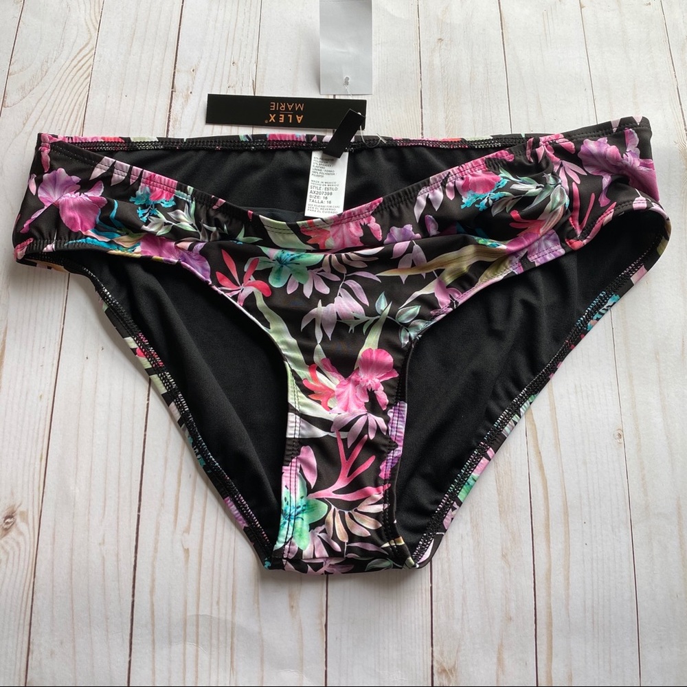🎄ALEX MARIE plus size floral bikini bottoms